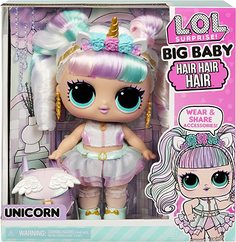 Кукла L.O.L. Surprise! Big Baby Hair Hair Hair Doll - Юникорн 579717