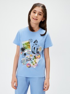 Футболка детская Acoola 20230510011, фиолетовый, 164