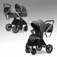 Коляска детская luxmom 2 в 1 788 темно-серый