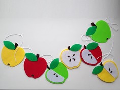 Гирлянда ArtTextile Яблоки из фетра 180 см