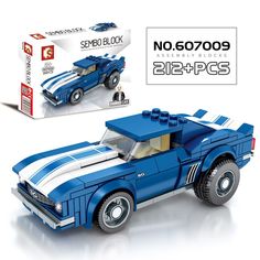 Конструктор Sembo 607009-607012 Гоночный автомобиль машинка