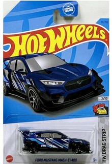 Машинка базовой коллекции Hot Wheels FORD MUSTANG MACH-E 1400 синяя 5785/HKH29