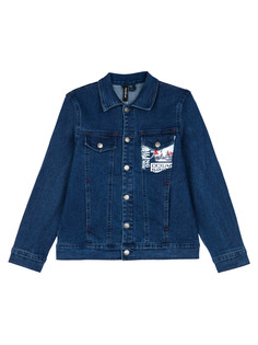 Куртка джинсовая детская PlayToday 12411048, тёмно-синий, 146