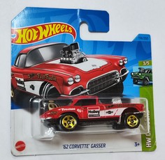 Машинка базовой коллекции Hot Wheels `62 CORVETTE GASSER красная 5785/HKH64