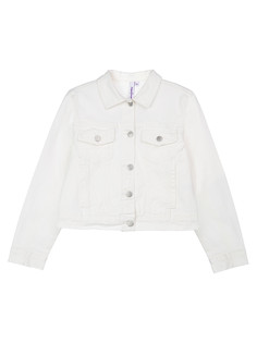 Куртка джинсовая детская PlayToday 12421549, белый, 140