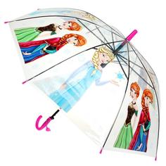 Зонт детский фрозен 50 см, прозрачный, полуавтомат Играем Вместе UM50T-NFRZ