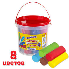 Пластилин ЮНЛАНДИЯ 105862, комплект 2 шт, 8 цветов, 700 г