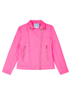 Куртка кожаная детская PlayToday 12421562, розовый, 146