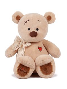 Мягкая игрушка Kult of toys Медведь Misha и Masha, коричневый, 32 см