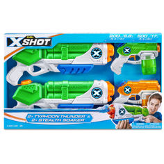Водный Бластер игрушечный ZURU X-Shot Water Ворфейс, Тайфун 2 шт, Сокер 2 шт