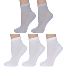 Носки детские LorenzLine 5-Л32М, серый; белый, 16-18