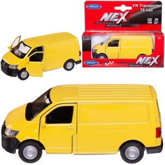 Машинка Welly 1:38 VOLKSWAGEN TRANSPORTER T6 VAN желтая 43762W/желтая