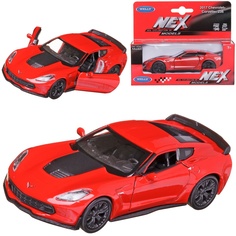 Машинка Welly 1:38 2017 CHEVROLET CORVETTE Z06 красная 43752W/красная