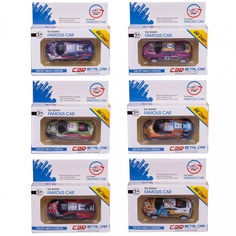 Машинка Junfa Гоночная инерция металл 6 видов WE-11602 1 шт, в ассортименте