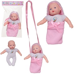 Игровой набор ABtoys Baby Ardana Пупс 23 см в розовой сумочке WJ-B5070/розовая