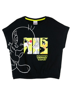 Футболка детская PlayToday 12441138, черный, 152