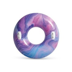 Надувной круг Волны фиолетовый с ручками, 114 см, от 9 лет, Intex