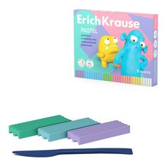 Пластилин классический ErichKrause Jolly Friends Pastel 8 цветов