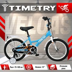 Велосипед детский TimeTry TT5013 12 дюймов синий