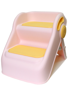 Подставка-ступенька для малышей Maksi kids складная, розовая