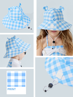 Панама детская Happy Baby 50643, light-blue, 50