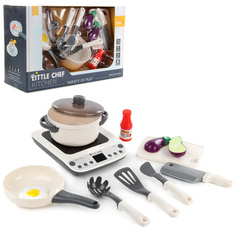 Детский игровой набор посуды Veld Co с плитой 9 предметов