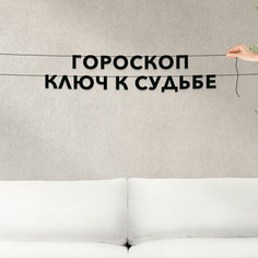 Гирлянда-растяжка Гороскоп ключ к судьбе VN353 черная No Brand