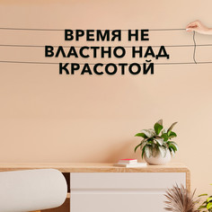 Гирлянда-растяжка Время не властно над красотой VN435 черная No Brand