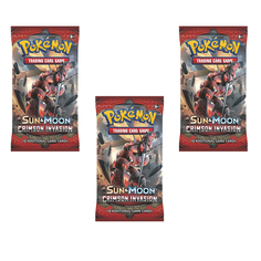 Дополнение Nintendo для Покемон ККИ: 3 бустера Pokemon Sun & Moon Crimson Invasion англ