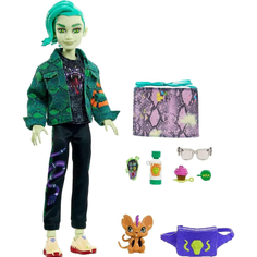 Кукла Monster High Deuce Gorgon Дьюс Горгон с питомцем и аксессуарами, HHK56
