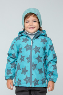 Куртка детская Crockid 1B JKT 013 1 1, бирюзовый, звезды, 116