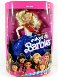 Кукла Барби коллекционная Unicef Barbie Special Edition 1989