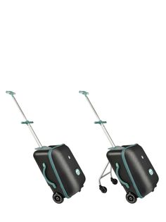 Чемодан ручная кладь Beaba Luggage Eazy, на колесах, green blue объем 22