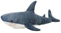 Мягкая игрушка Акула, 100 см, синий No Brand