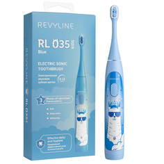Детская зубная электрическая щетка Revyline RL 035 Kids, голубая