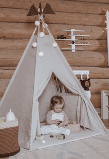 Вигвам детский палатка для игр с ковриком Дом Снов