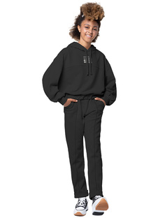 Костюм спортивный детский NIKASTYLE 7т15024, черный, 158