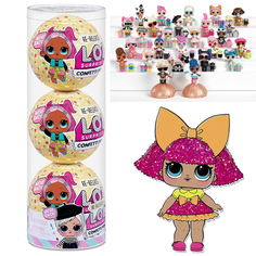 Куклы LOL Surprise! Конфетти Confetti Pop набор 3 шт 9 см