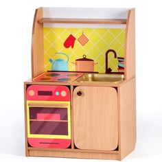 Игровой набор Кухня Машенька мойка МИКС, 684x400x1002, Цветной No Brand