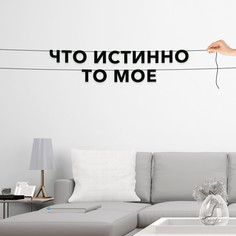 Гирлянда-растяжка Что истинно то мое VN650 черная No Brand
