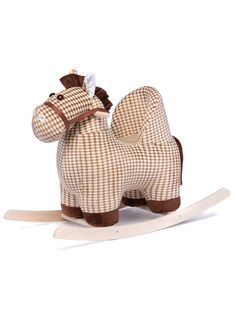 Лошадь-качалка Нижегородская игрушка малая со спинкой См-796-13_к
