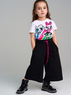 Брюки детские PlayToday 12422088, черный, 98