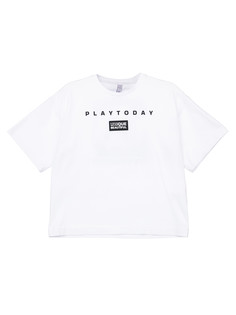 Футболка детская PlayToday 12421904, белый, 158