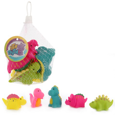 Набор игрушек для ванны Ути-пути ПВХ Динозавры 112668, 5 шт, сетка