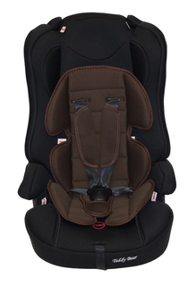 Автокресло Teddy bear 513RF группа 1, 2, 3 9-36 кг, чёрный с коричневым