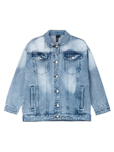 Куртка джинсовая детская PlayToday 12411181, голубой, 158