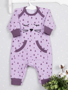 420-141В Комбинезон (футер) фиолетовый размер 26/86 ОСЬМИНОЖКА