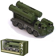 Автомобиль НОРДПЛАСТ военный тягач Щит с ракетной установкой, в коробке