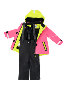 Комплект верхней одежды детский Oldos Дина, РОЗОВЫЙ_САЛАТОВЫЙ_ЧЕРНЫЙ, 104