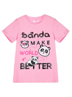 Футболка детская PlayToday 12422907, фуксия, 116